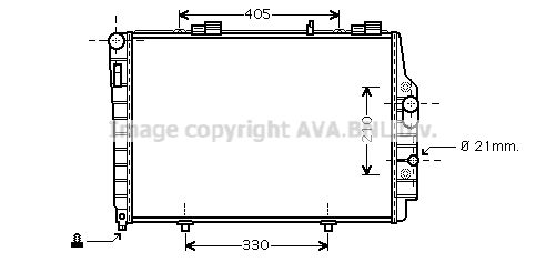 AVA QUALITY COOLING Радиатор, охлаждение двигателя MSA2337